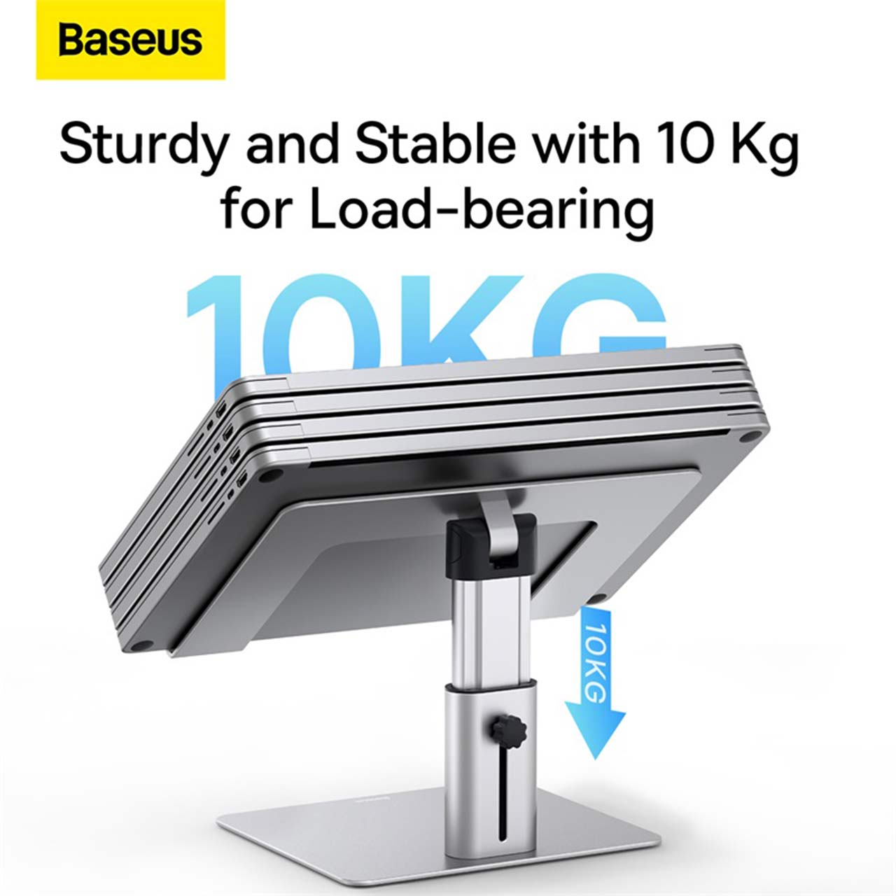 استند نگه دارنده لپ تاپ Baseus مدل LUJS000012 - نقره ای