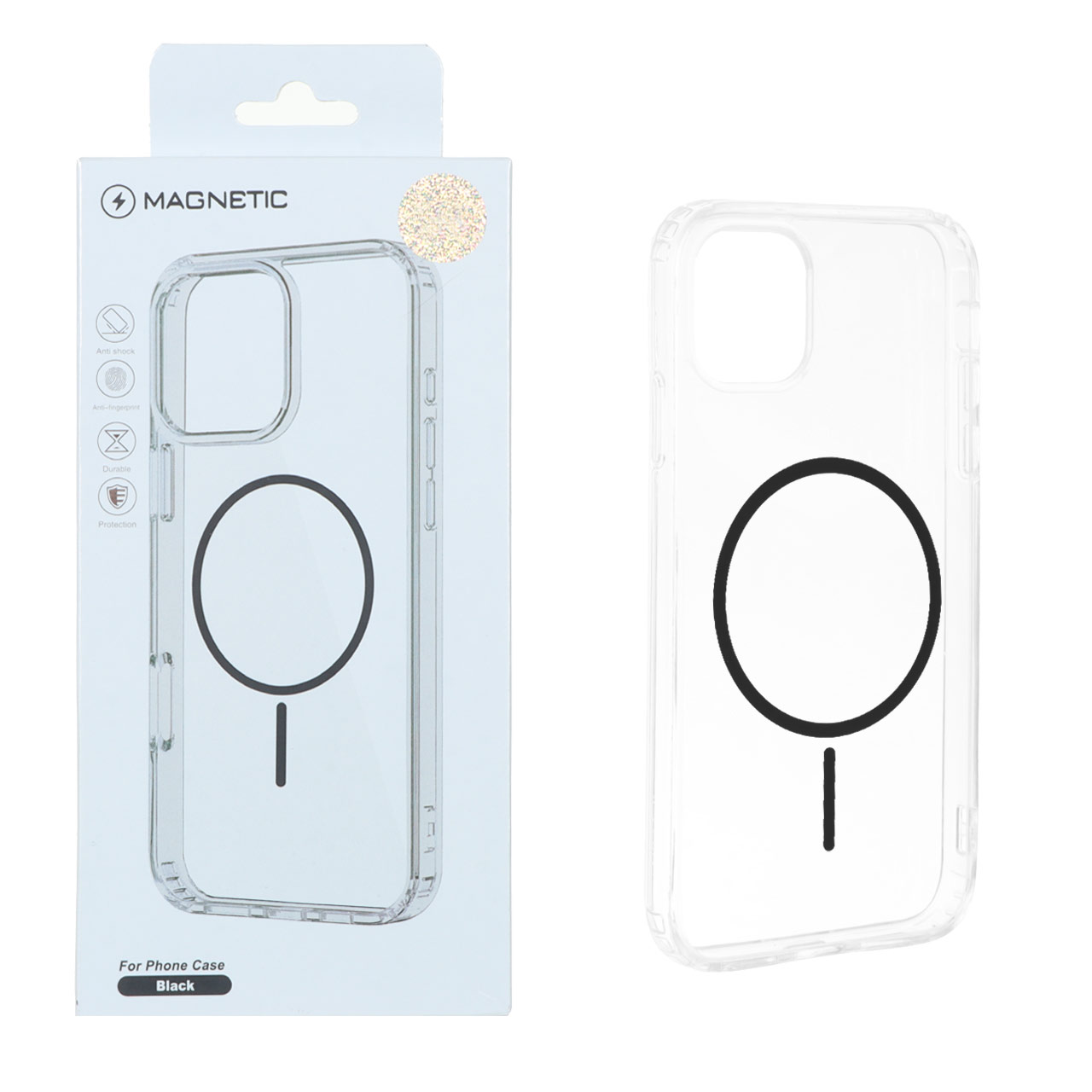 قاب مگ سیف Magnetic ژله ای مشکی مناسب برای آیفون 11