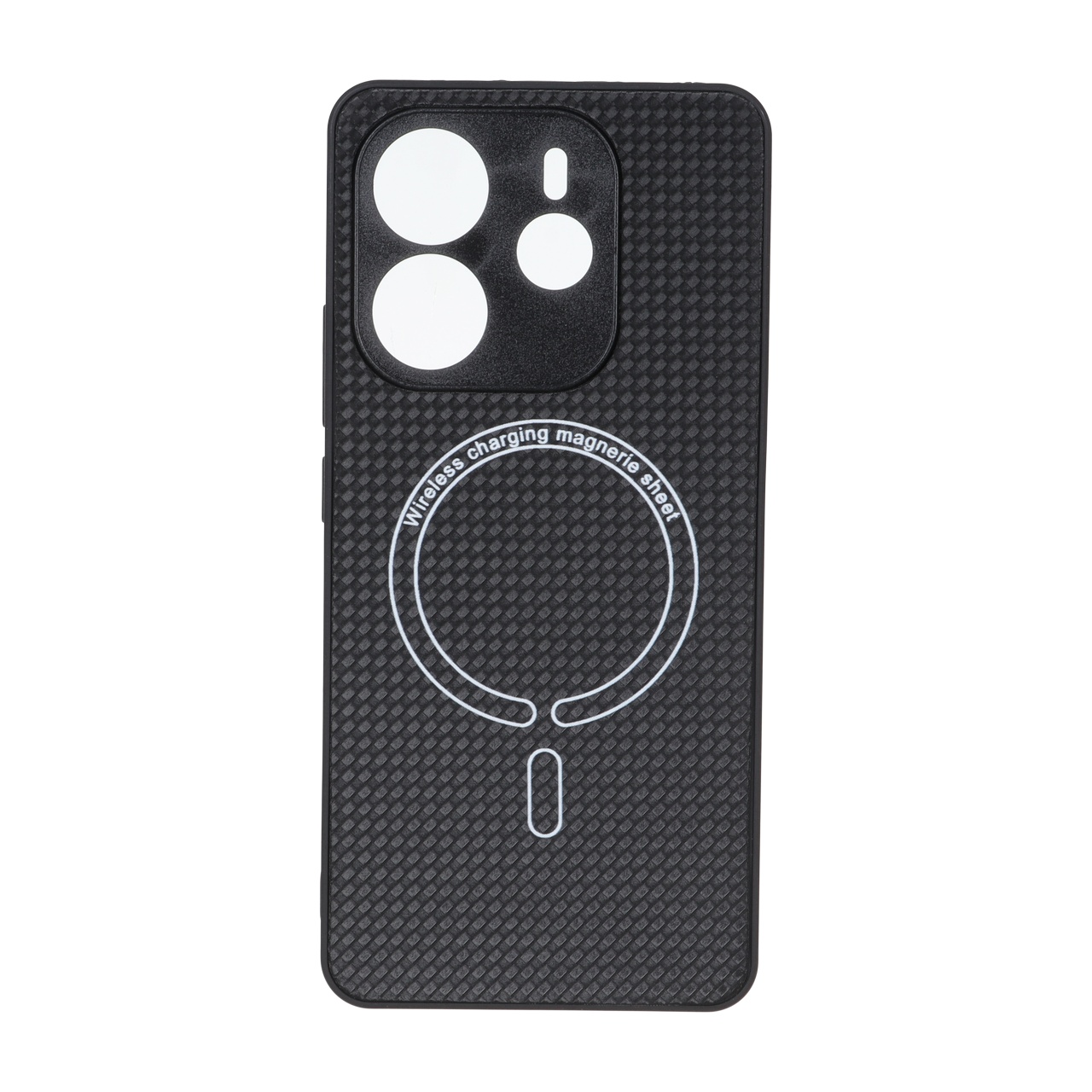 قاب کربنی طرح Magnetic محافظ لنزدار مناسب برای شیائومی Redmi Note 14 4G
