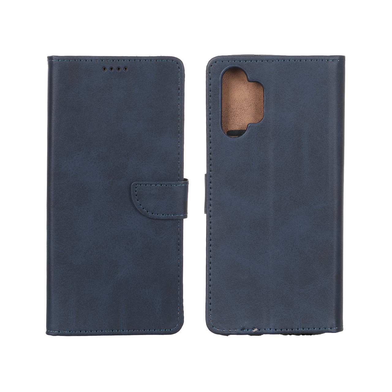 کیف چرمی مگنتی Wallet مناسب برای سامسونگ گلکسی A13 4G / A13 5G / A04s / M13 4G / M23 / F13 - سرمه‌ای