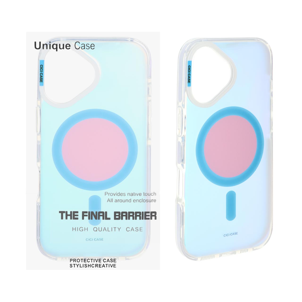 قاب CiCi Case هولوگرامی Magsafe مدل Apple iPhone 17 - سفید