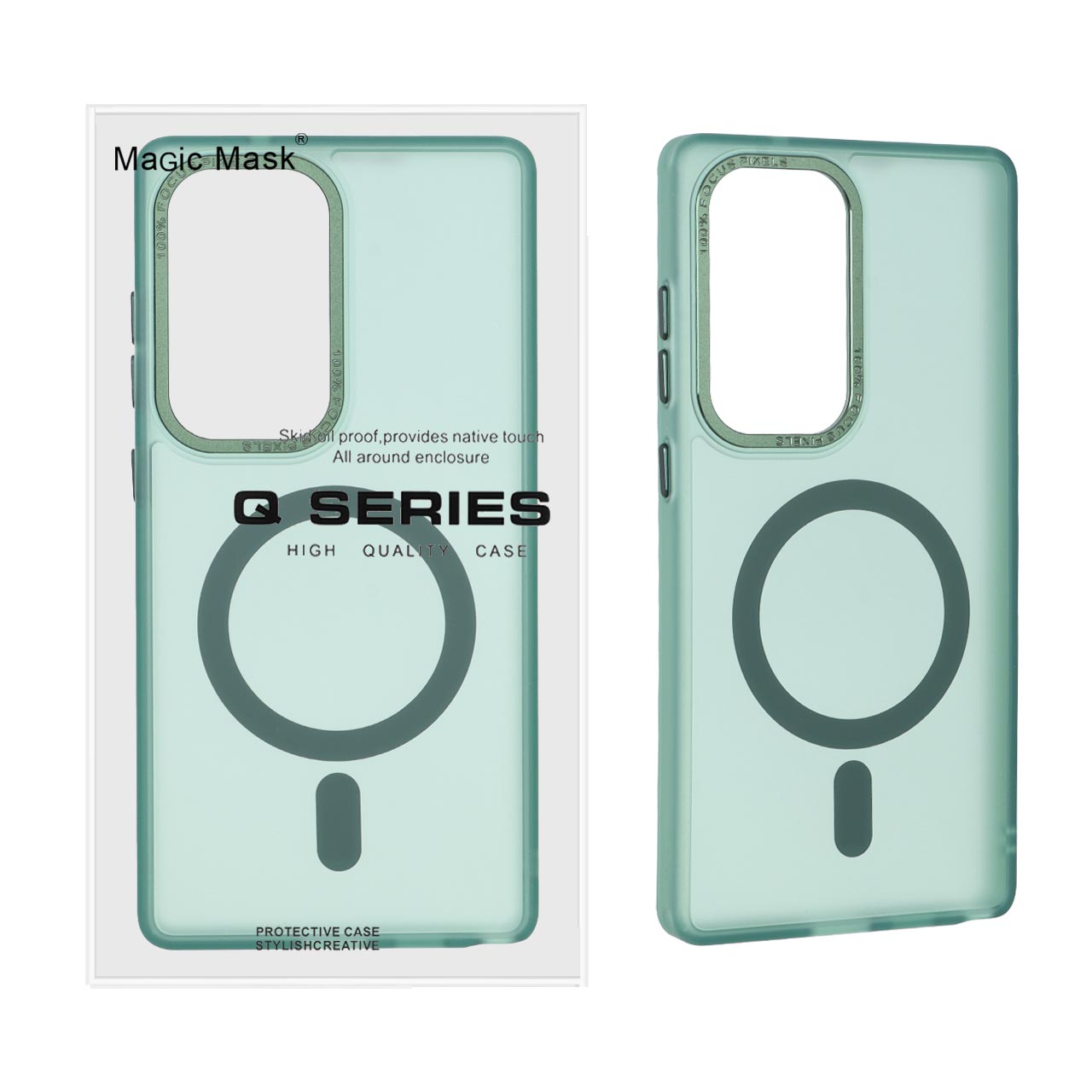 قاب Focus Pixels لنز آلومینیومی مات مگ سیف مناسب برای سامسونگ گلکسی S25 الترا