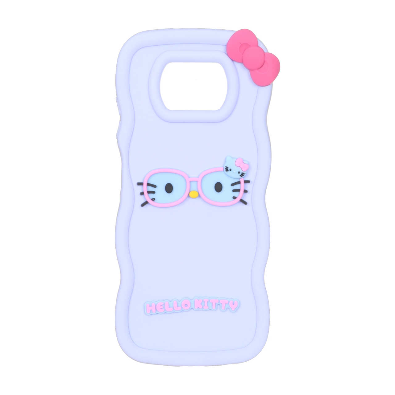 قاب سیلیکونی کنگره ای طرح Hello Kitty عینکی یاسی مناسب برای شیائومی پوکو X3 / پوکو X3 پرو / پوکو X3 NFC
