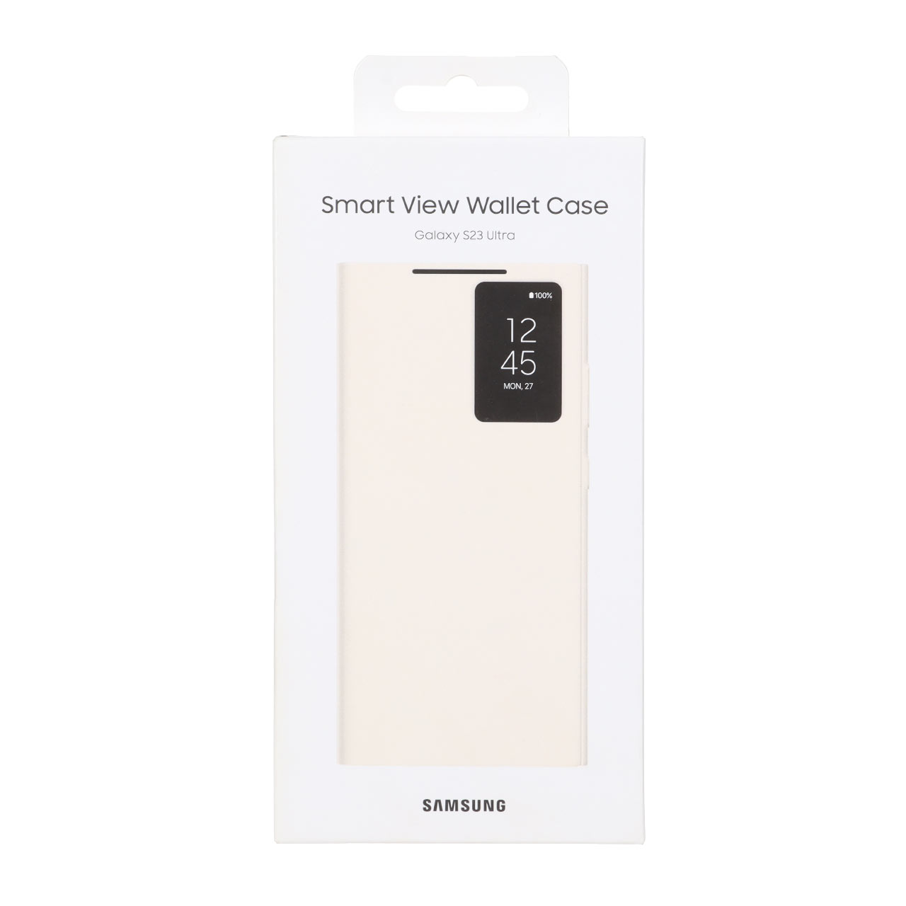کیف هوشمند Smart View Wallet Case اورجینال سامسونگ مناسب برای گلکسی S23 Ultra - کرم