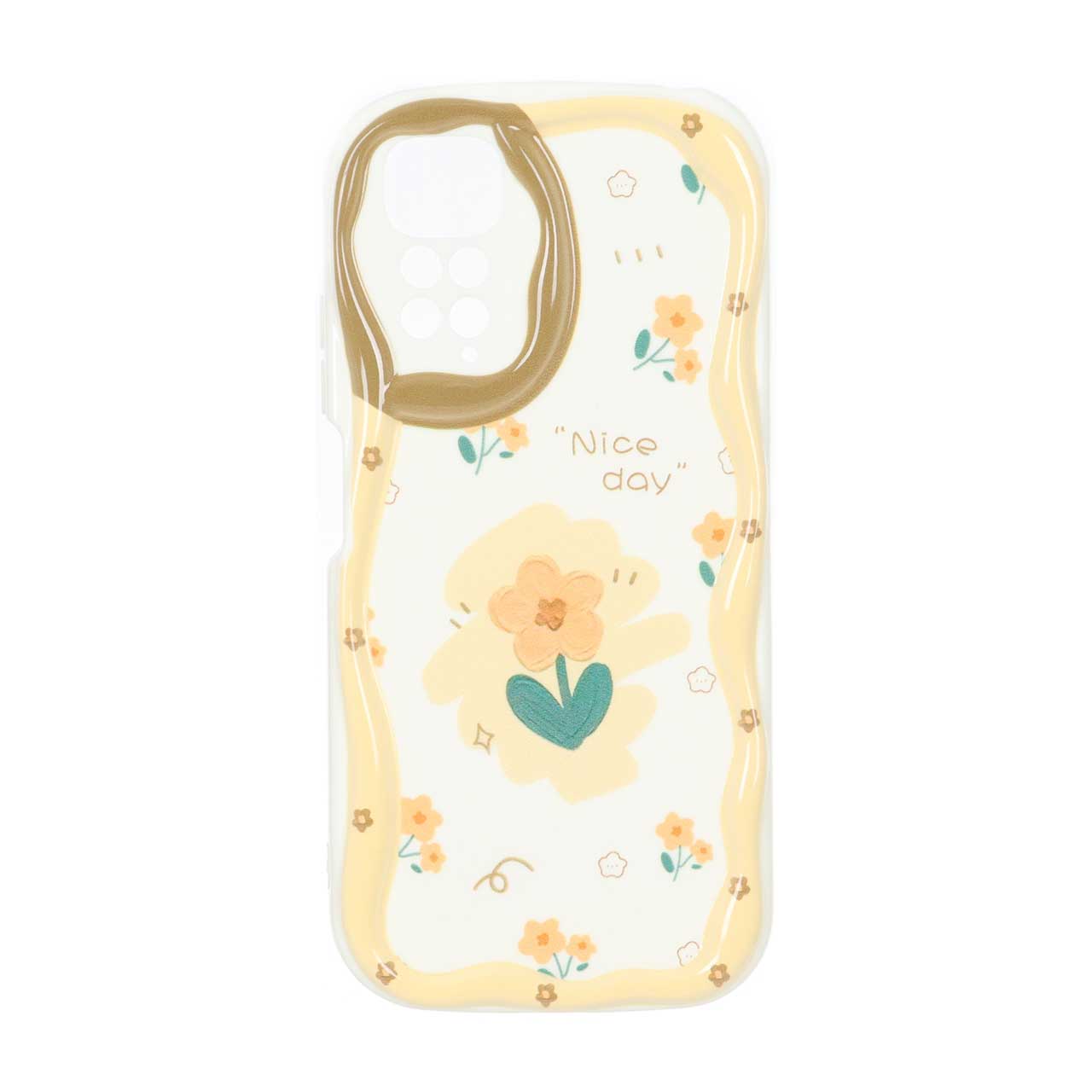 قاب کنگره ای ژله ای طرح دار محافظ لنزدار مناسب برای Xiaomi Redmi Note 11 4G و Redmi Note 11S