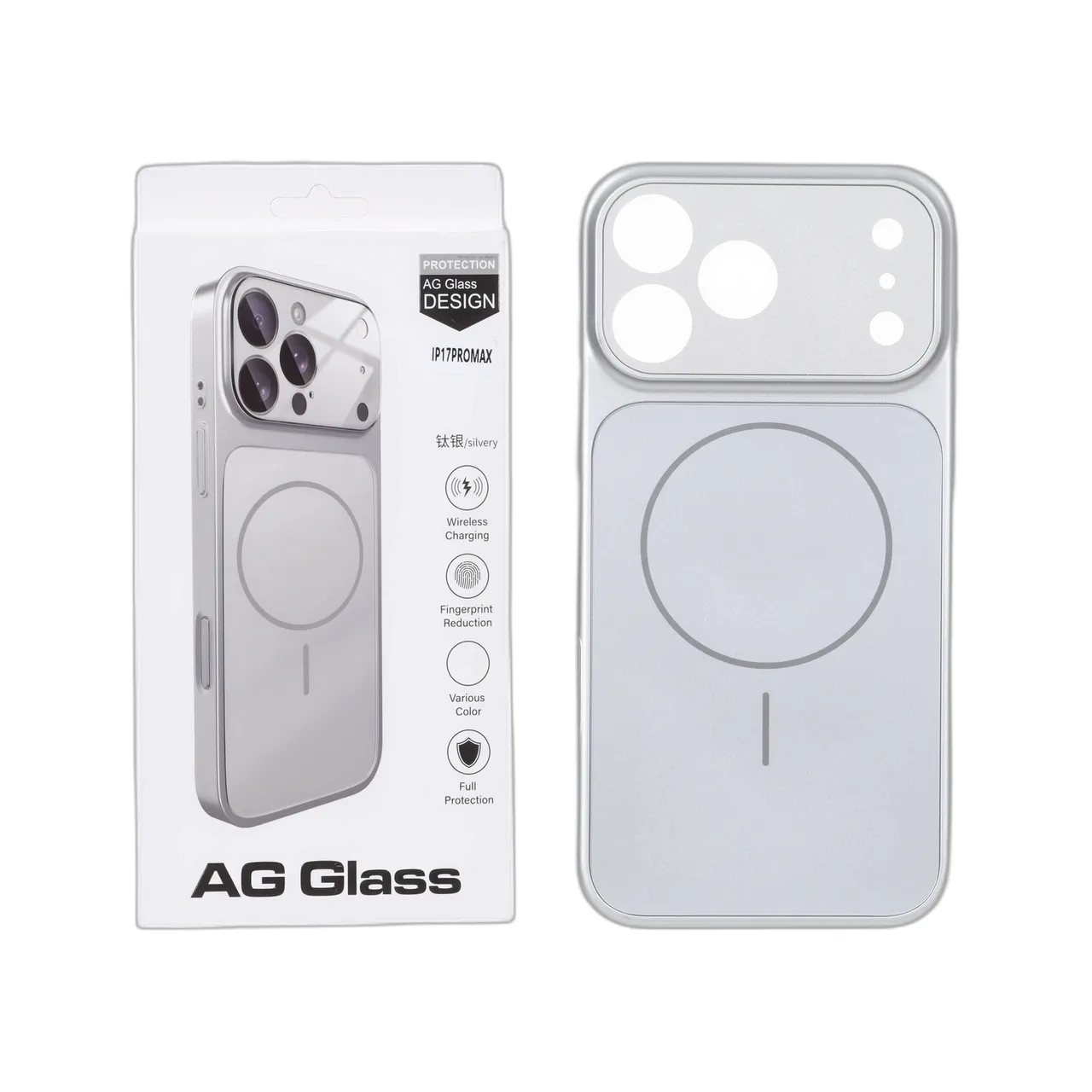 قاب AG Glass مگ سیف محافظ لنز شیشه ای مناسب برای آیفون 17 پرو مکس
