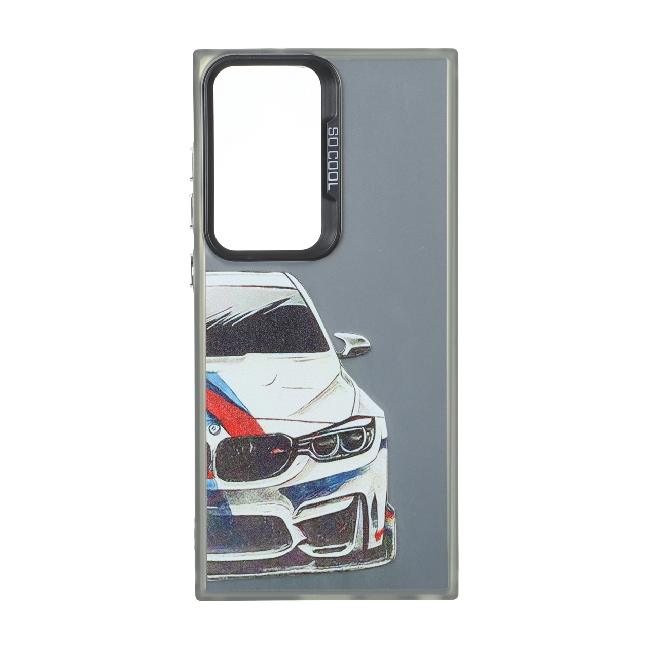قاب طرح ماشین BMW M4 SO COOL دکمه کروم مناسب برای سامسونگ گلکسی اس 23 اولترا