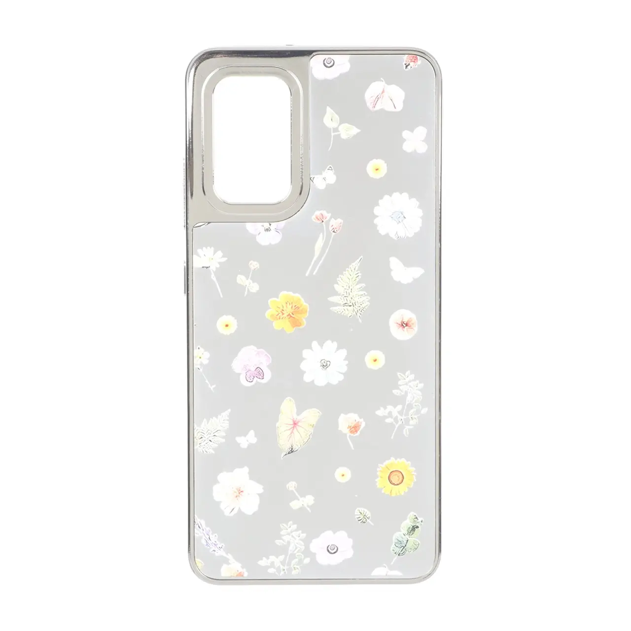 قاب آینه ای Silver طرح دار Samsung Galaxy A32 4G - کد 63