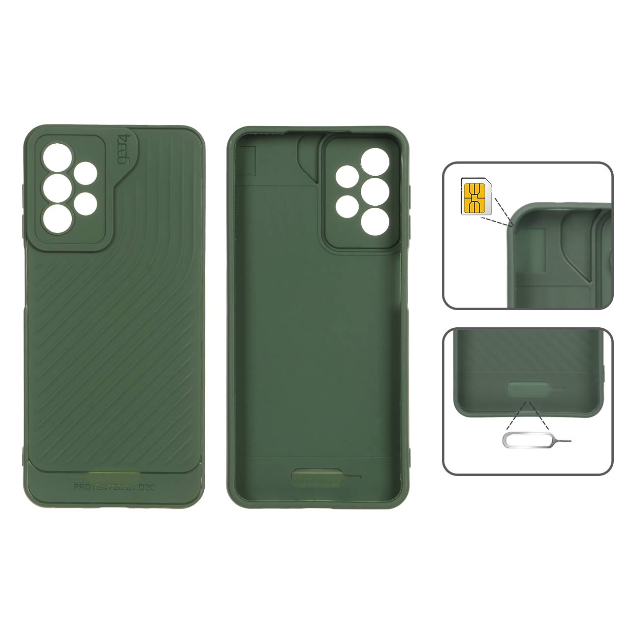 قاب طرح کبریتی Gear4 سبز مناسب برای سامسونگ گلکسی A13 4G