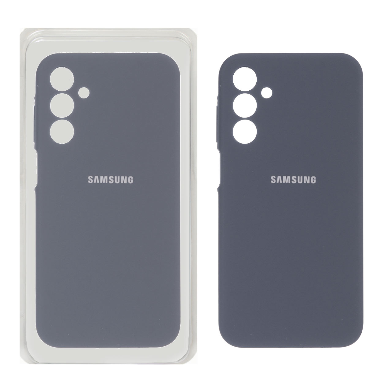قاب سیلیکونی پاک کنی محافظ لنزدار اورجینال Samsung Galaxy A15 - خاکستری (پک اصلی)