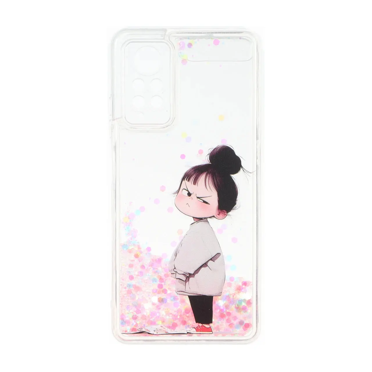 قاب آکواریومی اکلیلی طرح دار دور ژله ای Xiaomi Redmi Note 12 Pro 4G / Redmi Note 11 Pro - کد 244