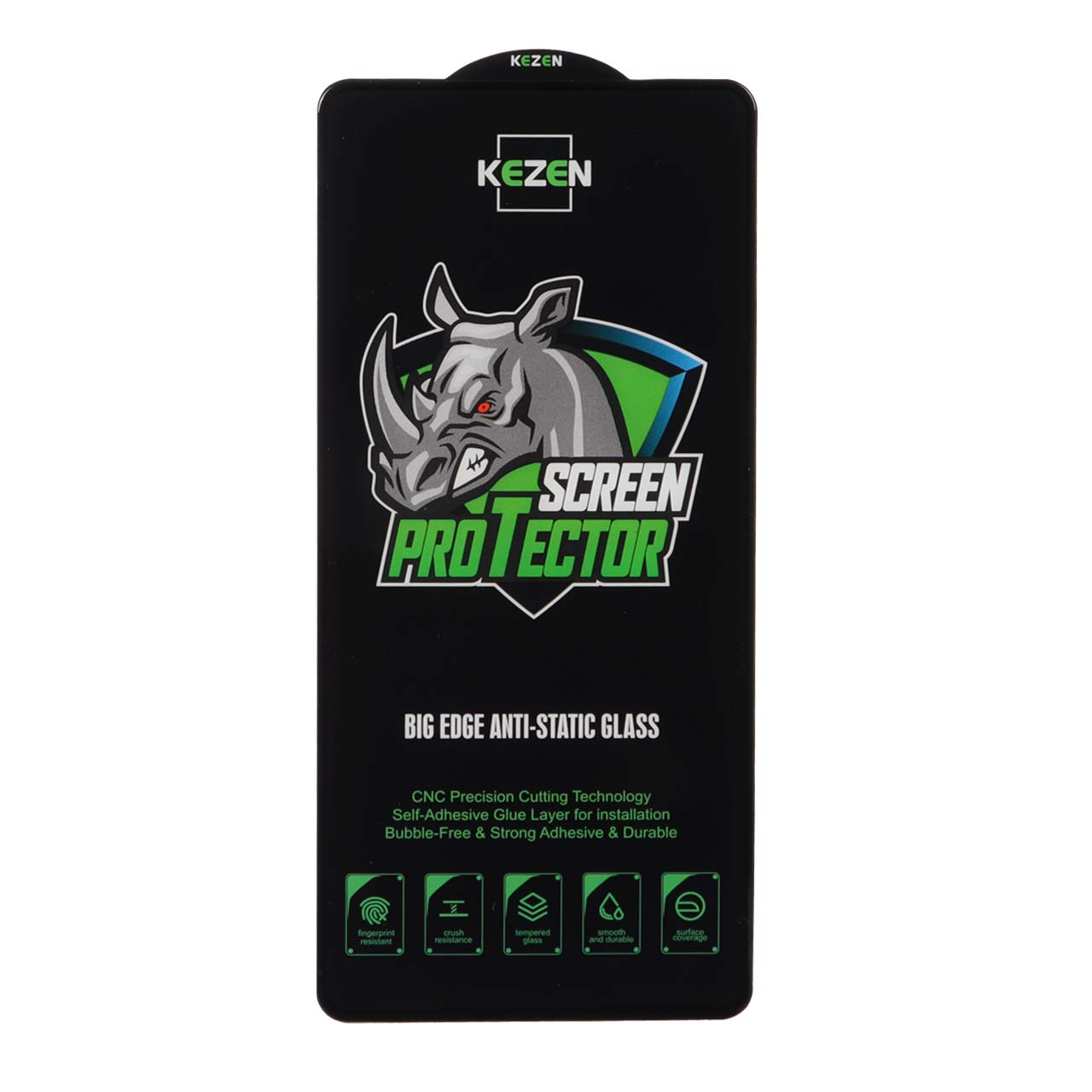 محافظ صفحه نمایش فول کاور Kezen مدل Anti Static Big Edge سازگار با گوشی‌های سامسونگ و شیائومی