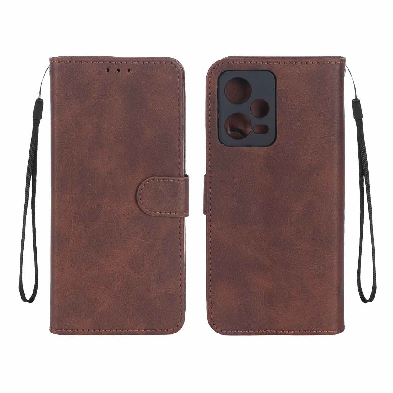 کیف موبایل مگنتی Xiaomi Redmi Note 12-5G /Xiaomi Poco X5- - قهوه ای