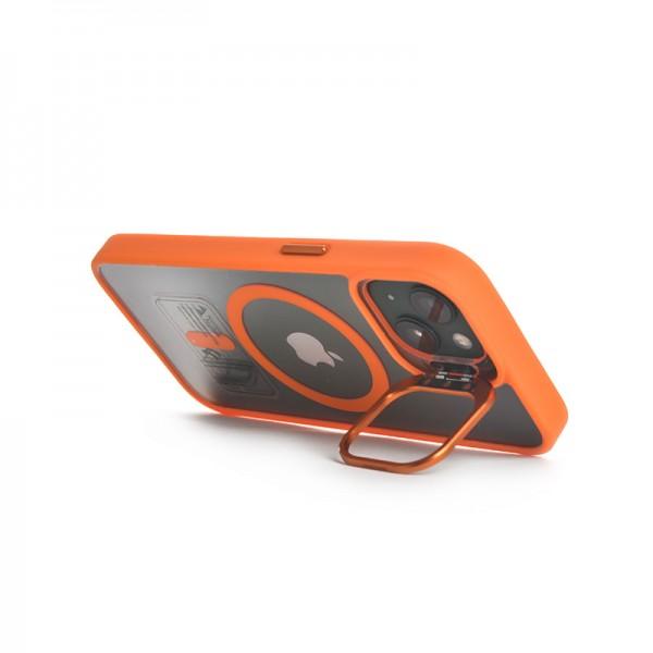 قاب آیفون استندشو اورجینال محافظ لنزدار پکدار Metal Stand Case