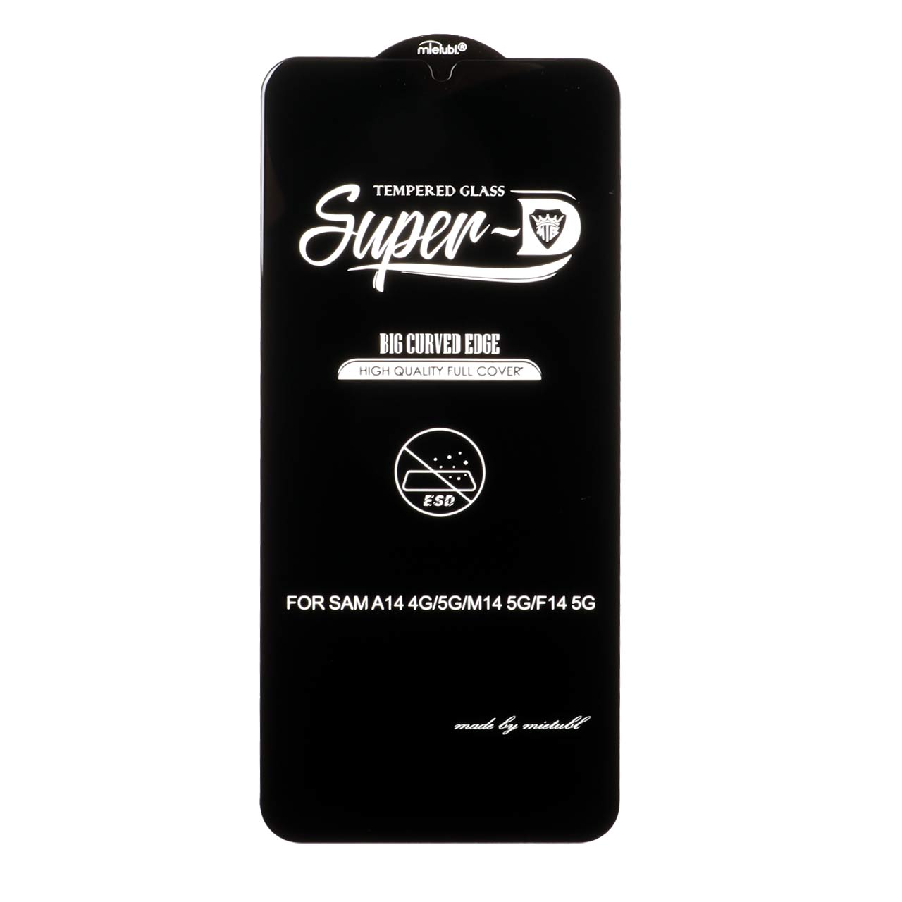 محافظ صفحه نمایش شیشه ای فول کاور Mietubl Super D مناسب برای سامسونگ A14 / M14 / F14 / A22 5G