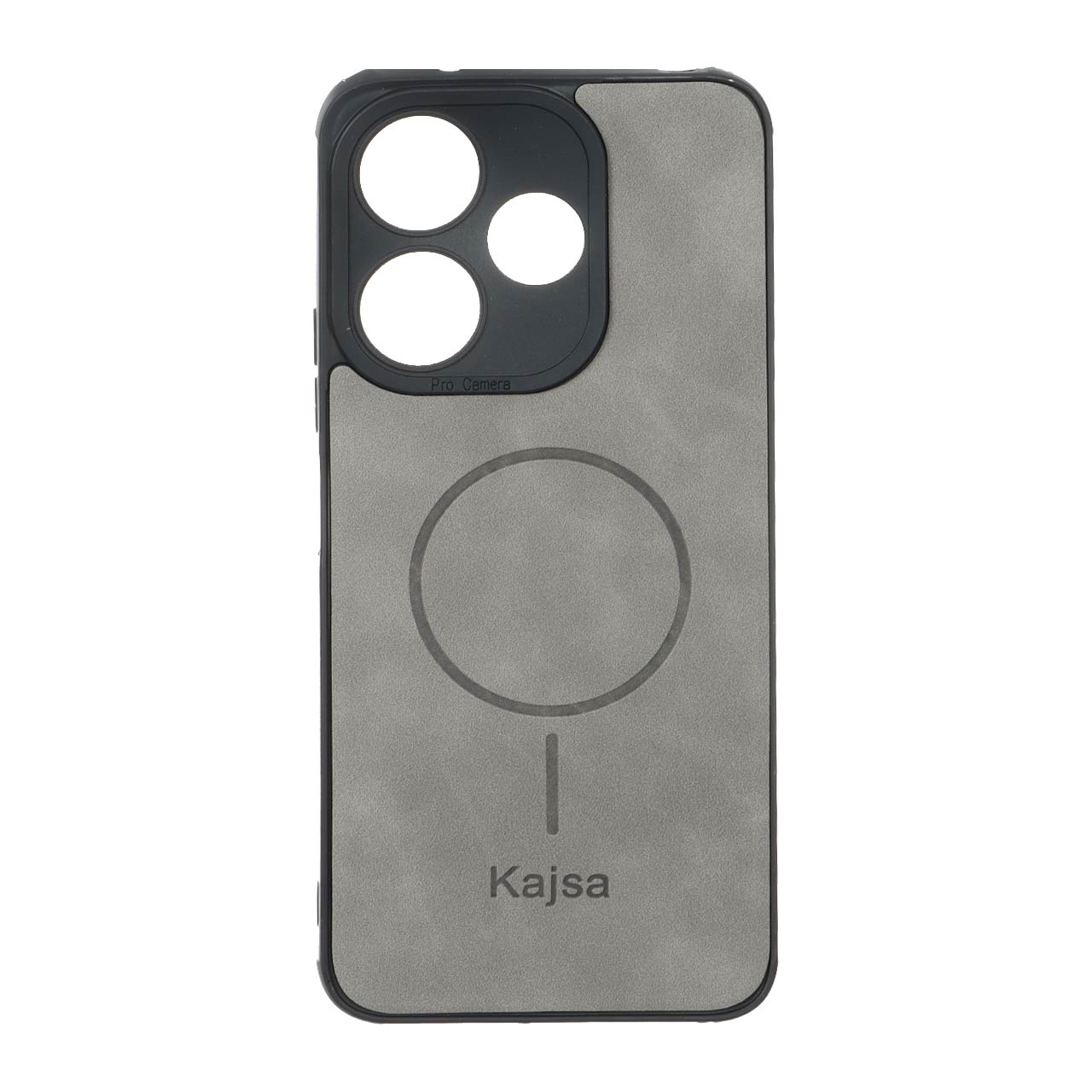 قاب جیر Kajsa طرح مگ سیف MNC طوسی مناسب برای شیائومی ردمی 13X / ردمی 13 4G / پوکو M6 4G