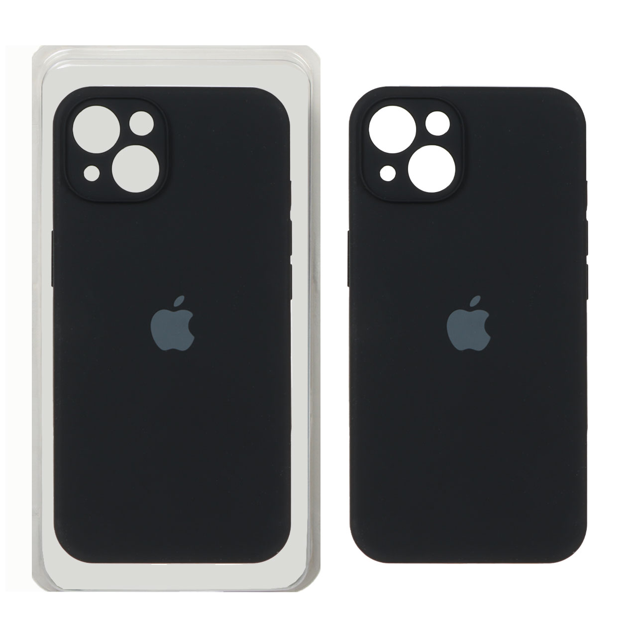 قاب سیلیکونی پاک کنی اورجینال ++A مدل Apple iPhone 13 / iPhone 14 - مشکی (پک دار)
