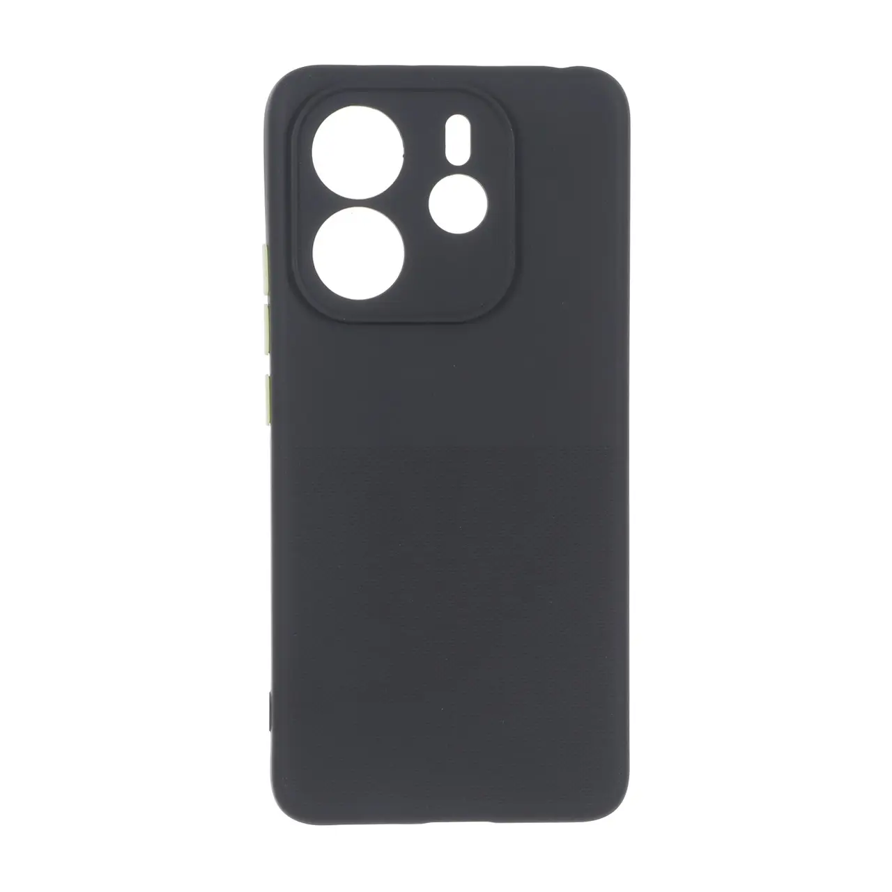 قاب سوزنی دکمه رنگی محافظ لنزدار Xiaomi Redmi Note 14 4G - مشکی