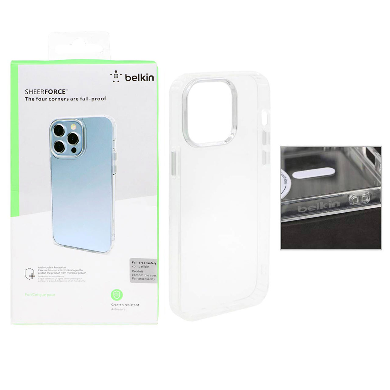 قاب شفاف Belkin SHEERFORCE مناسب برای آیفون ۱۵ پرو مکس