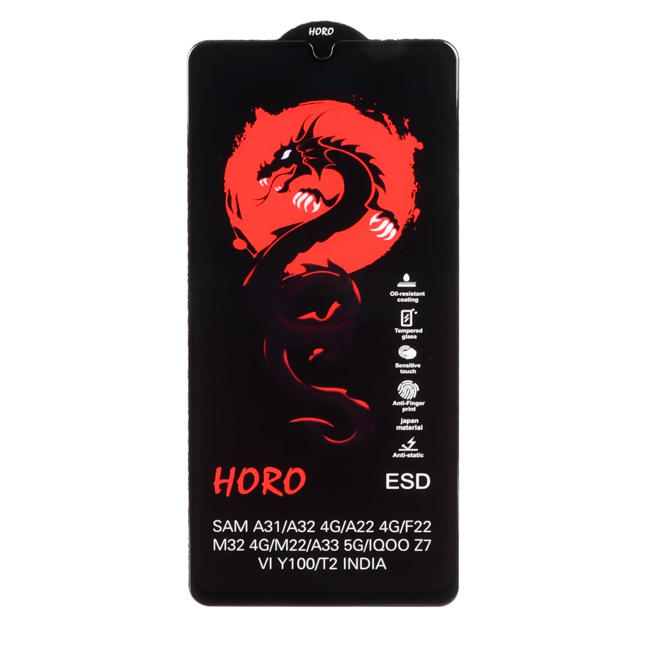محافظ صفحه نمایش شیشه‌ای Full Cover ESD Horo مناسب سامسونگ گلکسی A31/A32/A33/A22/F22/M22/M32 4G