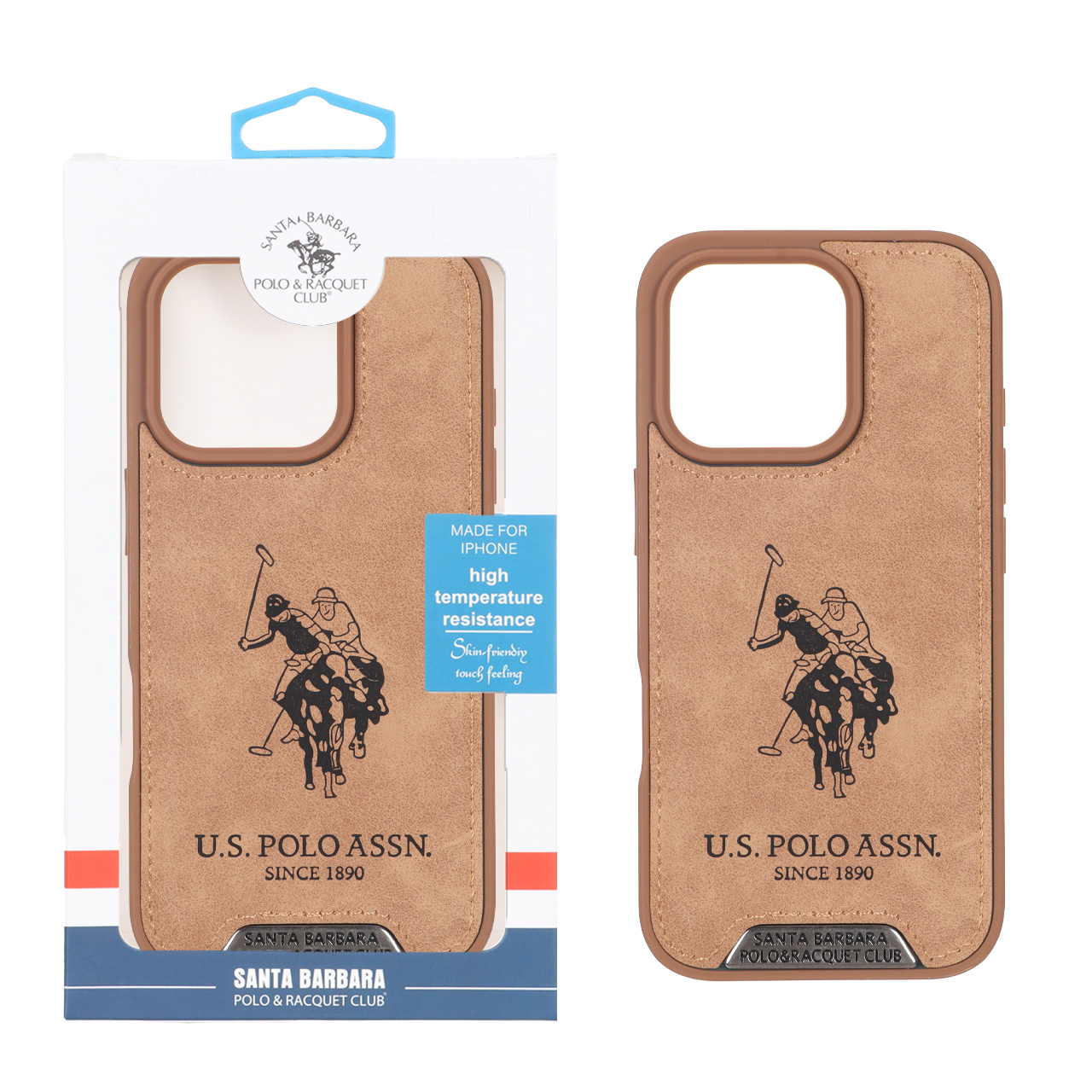 قاب طرح US Polo Assn جیر صحرایی مناسب برای آیفون 16 پرو مکس