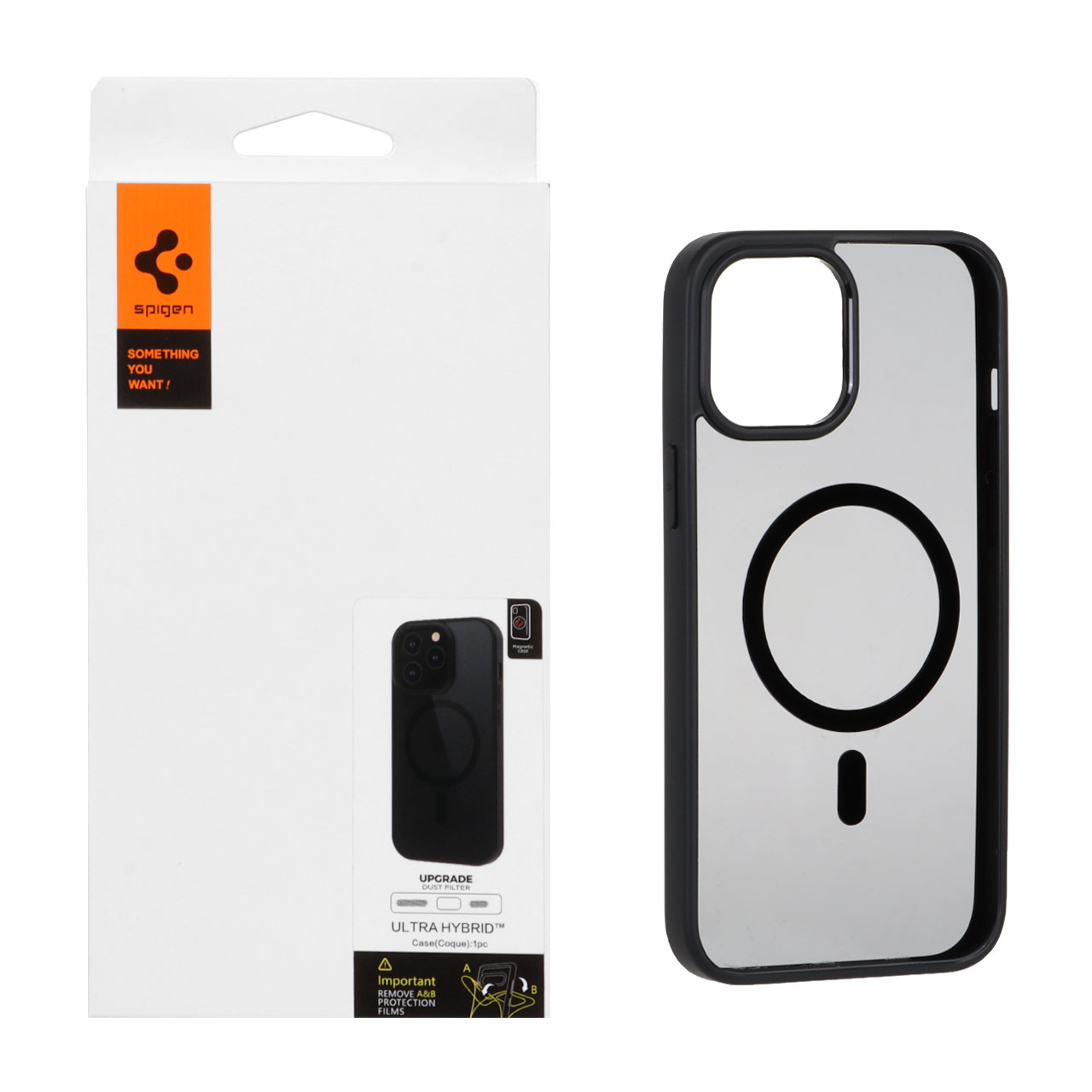 قاب Spigen Ultra Hybrid مگ سیف با توری اسپیکر فلزی مناسب برای آیفون ۱۲ پرو مکس