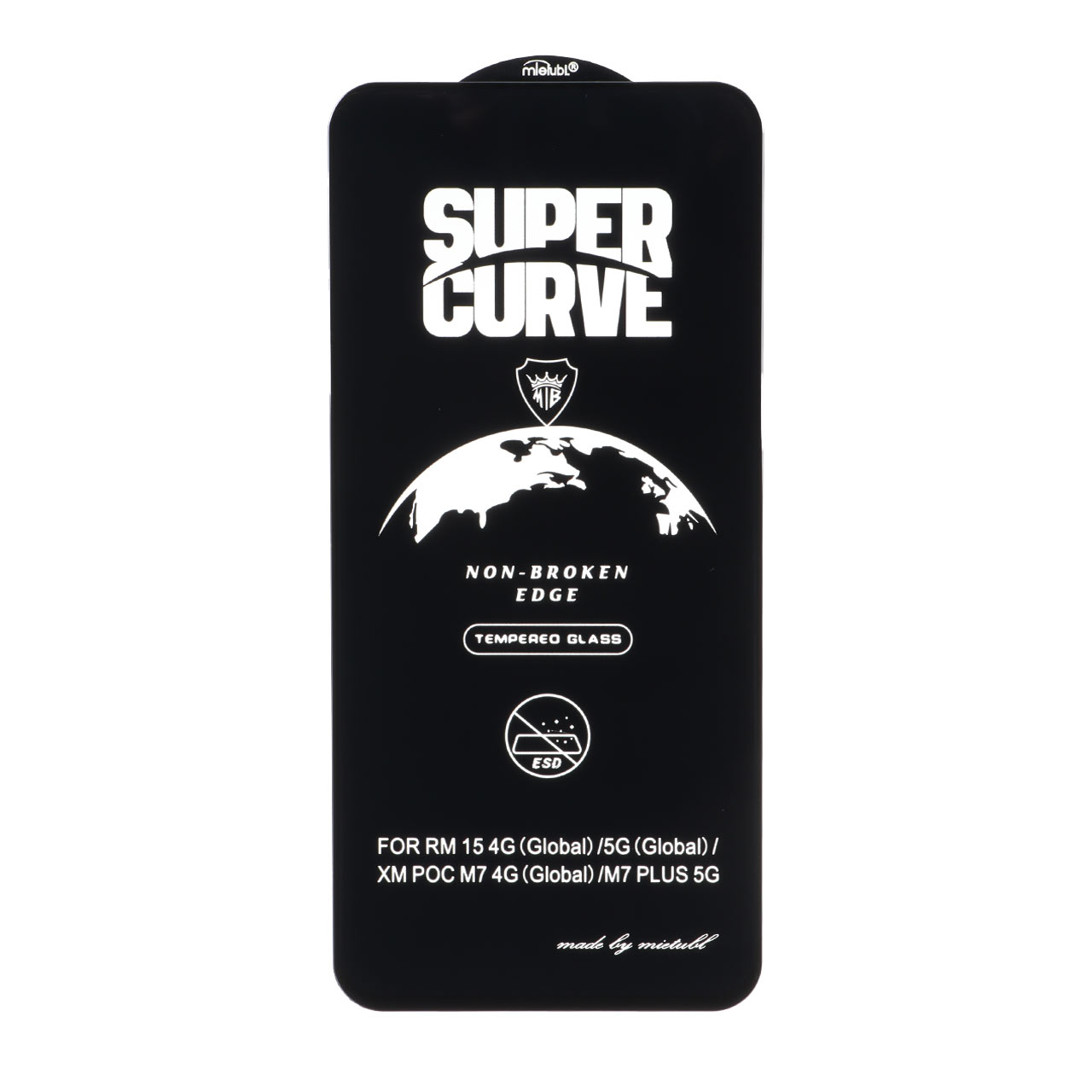 محافظ صفحه نمایش شیشه‌ای Full Cover ESD مدل Super Curve مناسب برای شیائومی Redmi 15 و Poco M7 4G