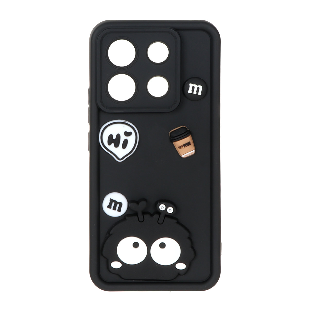 قاب Solid Case عروسک برجسته Baby مدل Xiaomi Redmi Note 13 Pro 5G / Poco X6 5G - مشکی - MPS