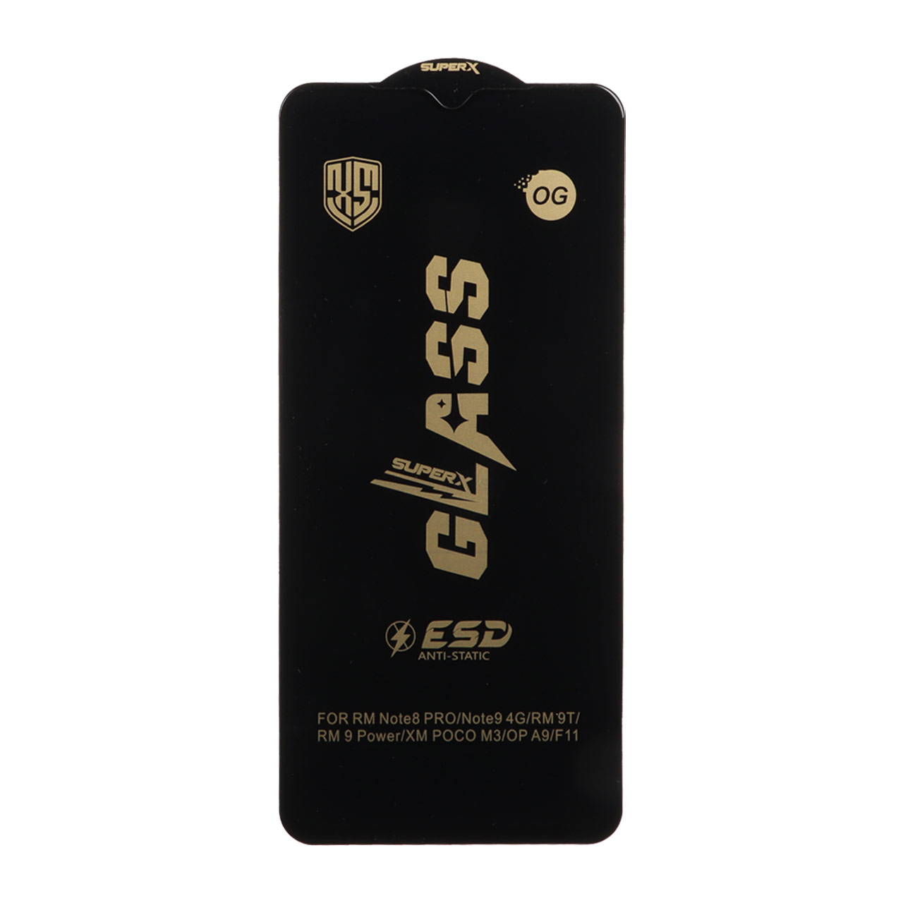 محافظ صفحه نمایش شیشه ای درجه یک Full Cover Super X OG - ESD OVOG مدل Xiaomi Redmi Note 8 Pro / Poco M3 / Redmi 9T / Note 9 4G