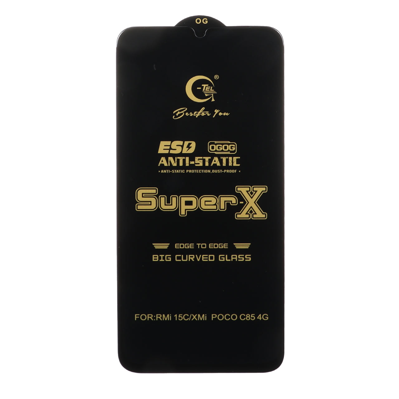 محافظ صفحه نمایش آنتی استاتیک Super X مدل Full Cover مناسب برای شیائومی Redmi 15C و پوکو C85
