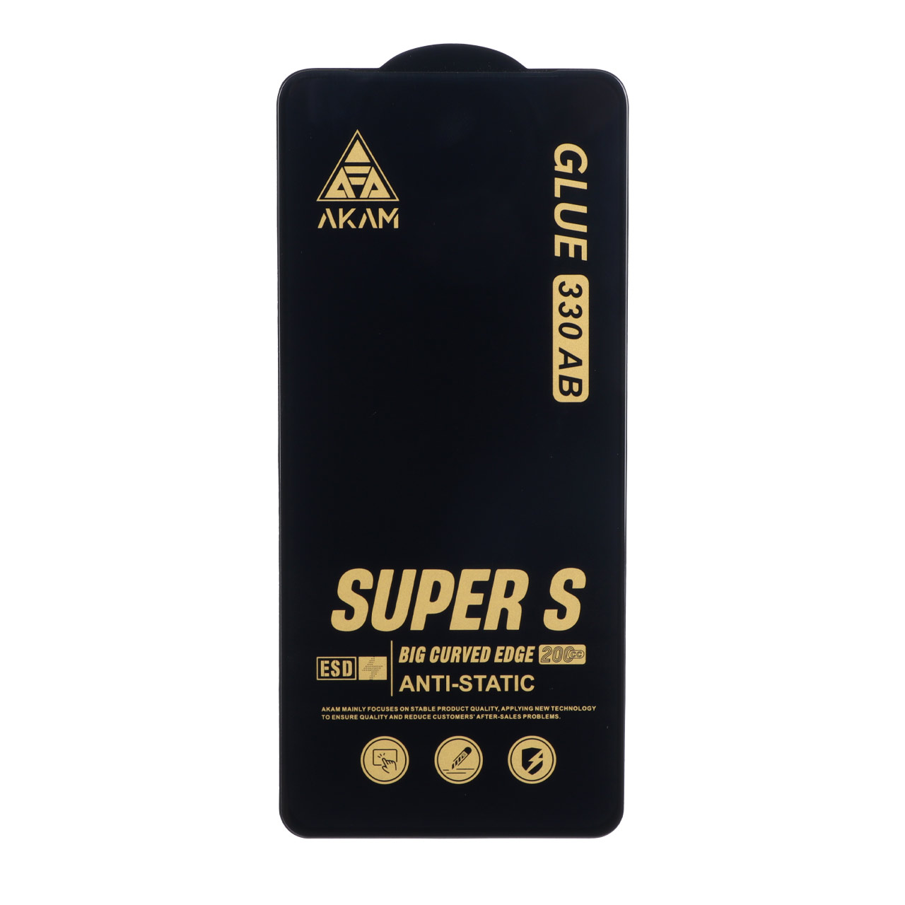 محافظ صفحه نمایش شیشه ای Full Cover Super S AKAM با چسب 330 مدل Xiaomi Poco X7 Pro 5G / Mi 14T / Mi 14T Pro / Redmi Note 13 Pro 5G / Poco X6 5G / Poco F6 5G / Poco F6 Pro 5G/ Note 13 5G/ Poco X6 Pro 5G