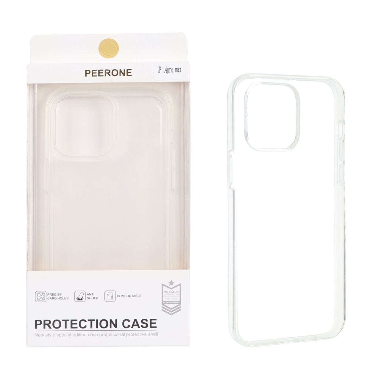 قاب Peerone ژله ای شفاف Apple iPhone 14 Pro Max (پک دار)