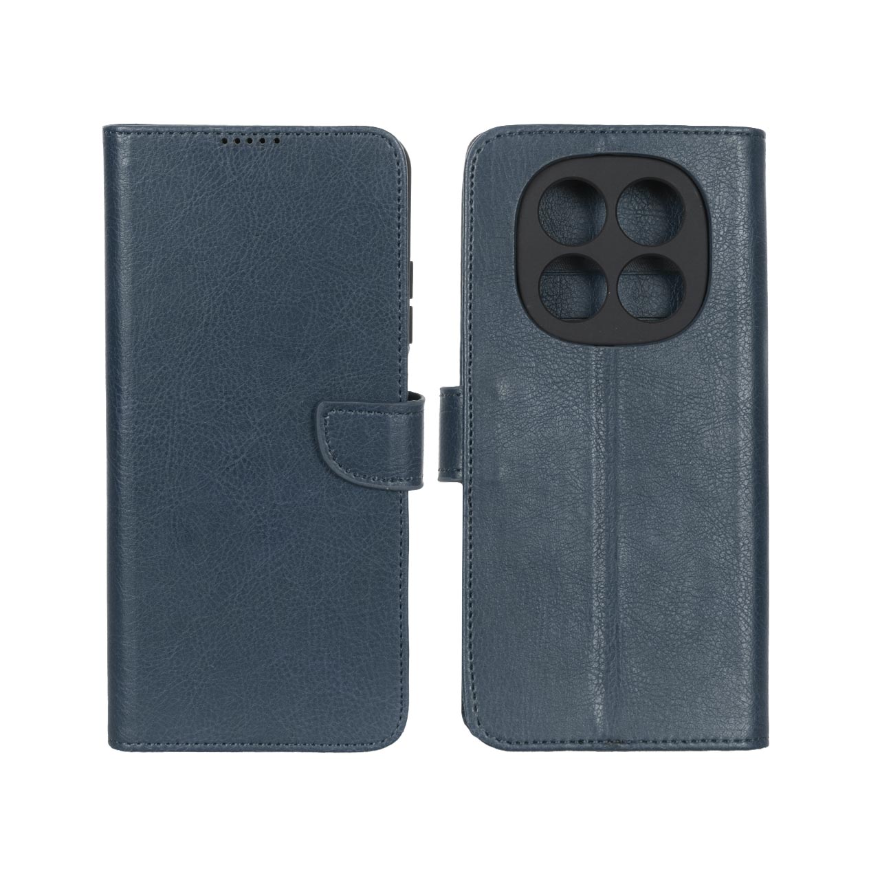 کیف چرمی مگنتی KRF با محافظ لنز مناسب برای شیائومی ردمی نوت ۱۴ پرو 4G - رنگ سرمه‌ای