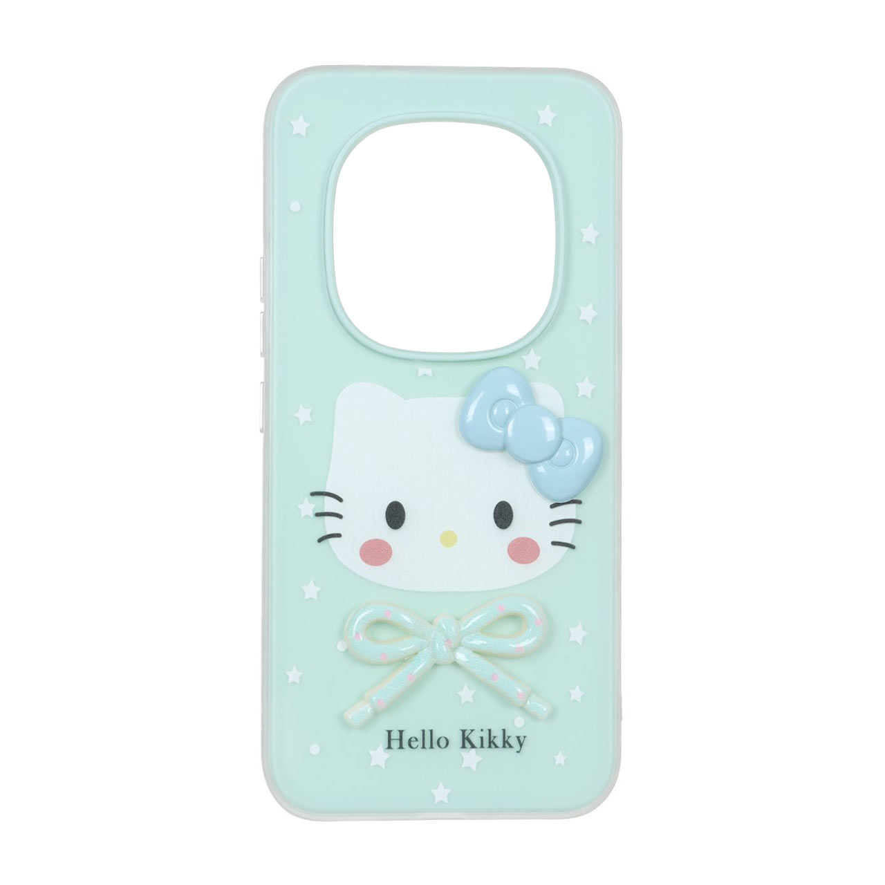 قاب طرح Kitty پاپیون برجسته دو لایه مات مناسب برای شیائومی ردمی نوت 15 پرو پلاس سبز