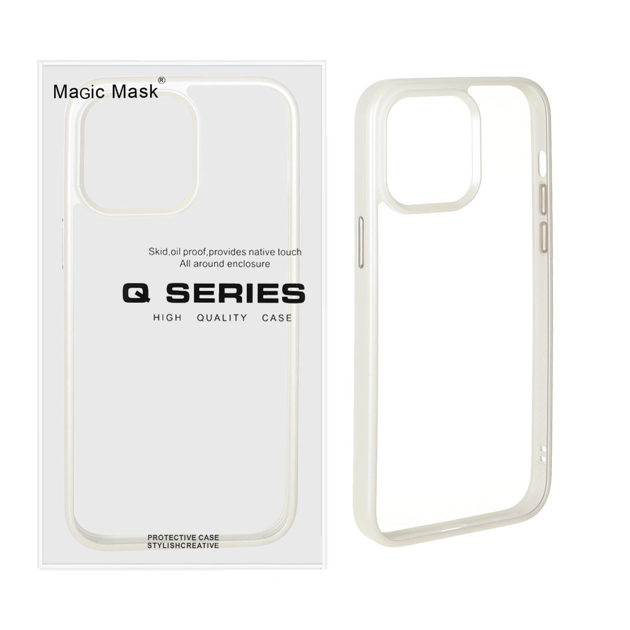 قاب اورجینال شفاف Q Series Ice مناسب برای آیفون 14 پرو مکس