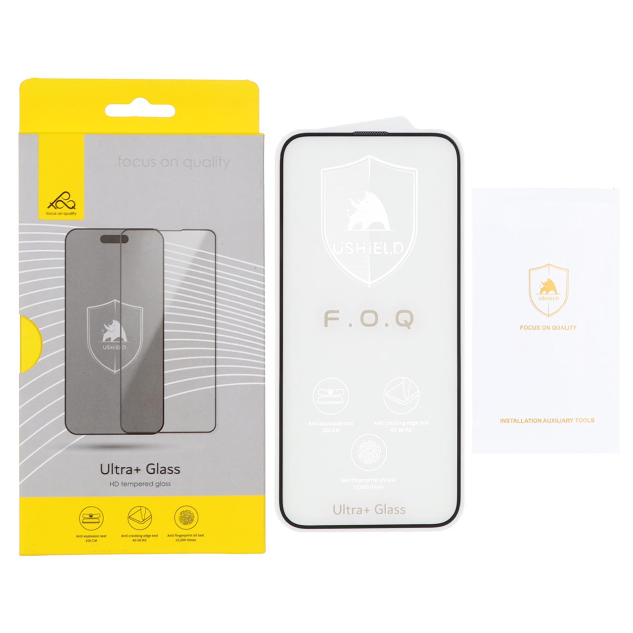 محافظ صفحه نمایش شیشه ای اورجینال Ultra Glass Ushield مناسب برای آیفون 15 پرو مکس