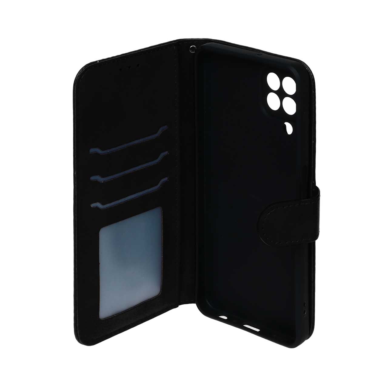 کیف کلاسوری مگنتی چرمی مناسب برای سامسونگ A22 4G / M32 4G / F22 رنگ مشکی