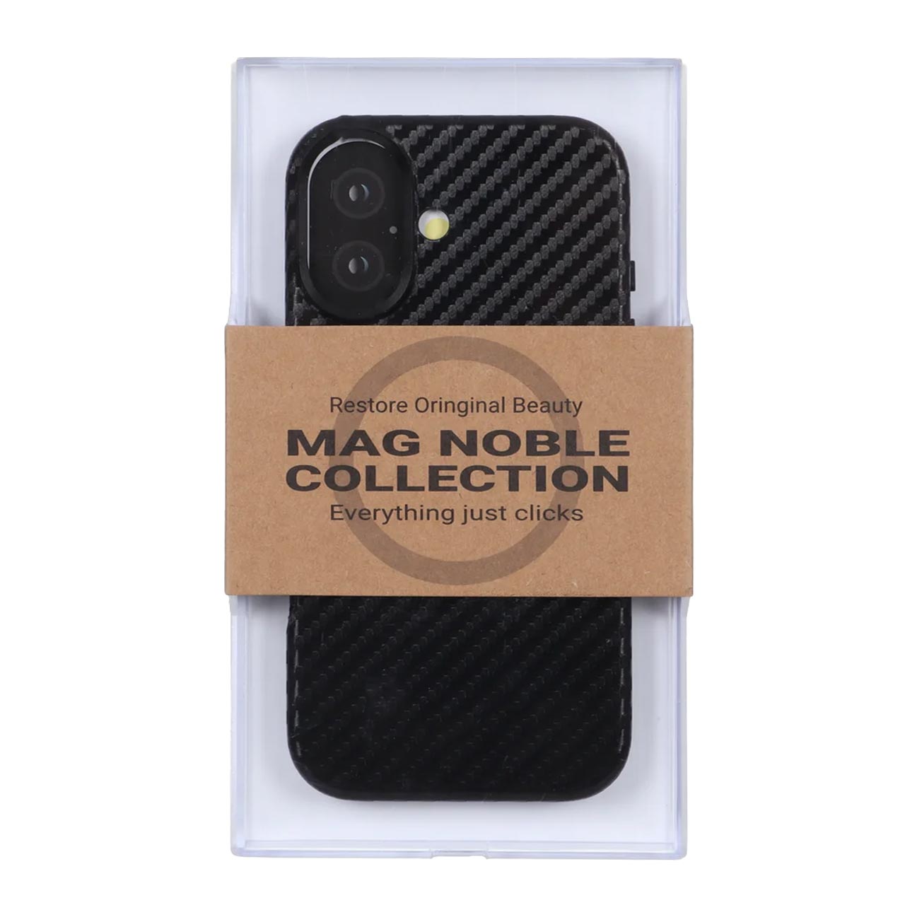 قاب Original KDoo MAG Noble طرح فیبر کربن و مگ‌سیف مناسب برای آیفون 17