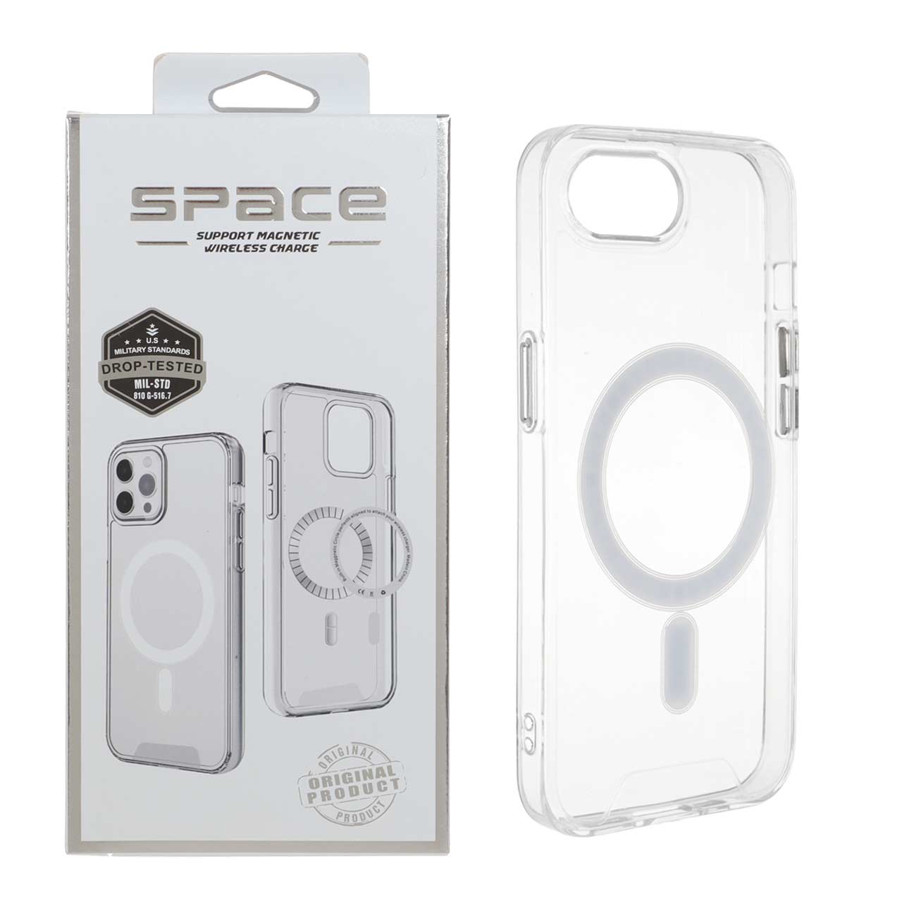 قاب شفاف مگ‌سیف Space مناسب برای آیفون 16e