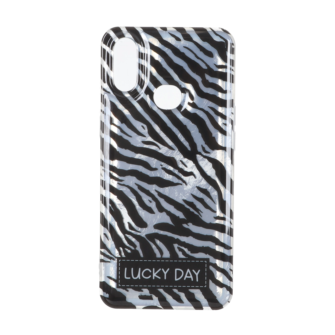 قاب طرح گورخری Lucky Day اطلسی دور ژله ای مناسب برای سامسونگ گلکسی A10s