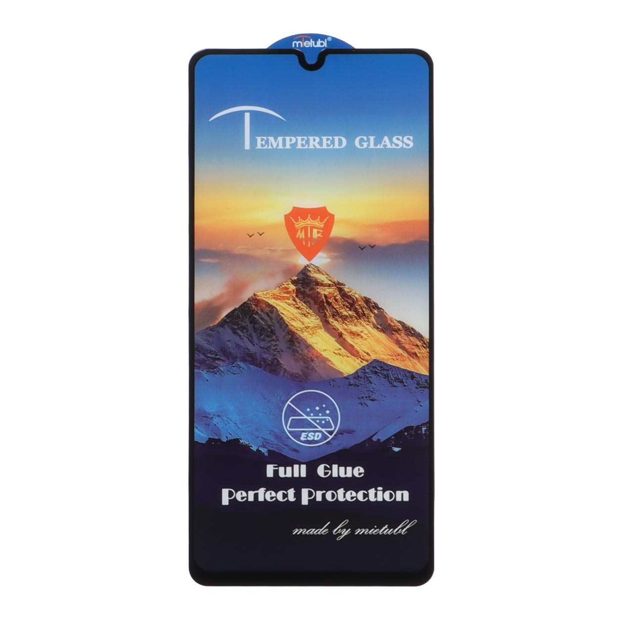 محافظ صفحه نمایش شیشه ای Full Cover ESD Mountain Mietubl مدل Samsung A31 / A32 4G / A33 / A22 4G / M22 / M32 4G / F22 - مشکی (بدون پک)