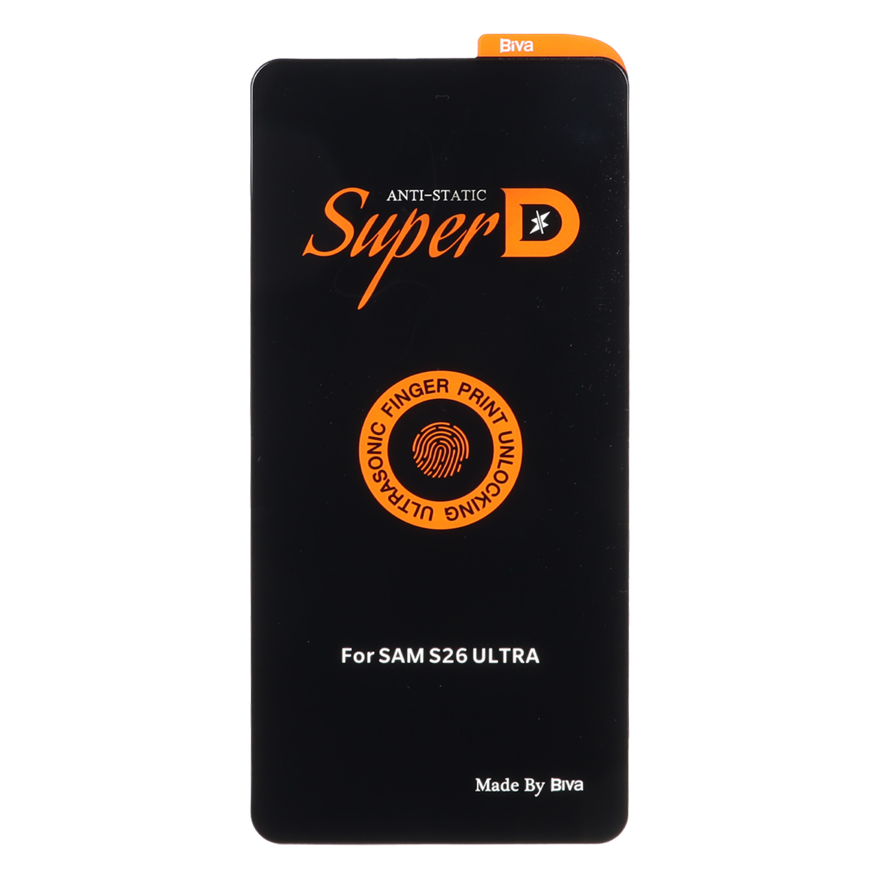 محافظ صفحه نمایش شیشه ای فول کاور Super D Biva مناسب برای سامسونگ گلکسی S26 اولترا
