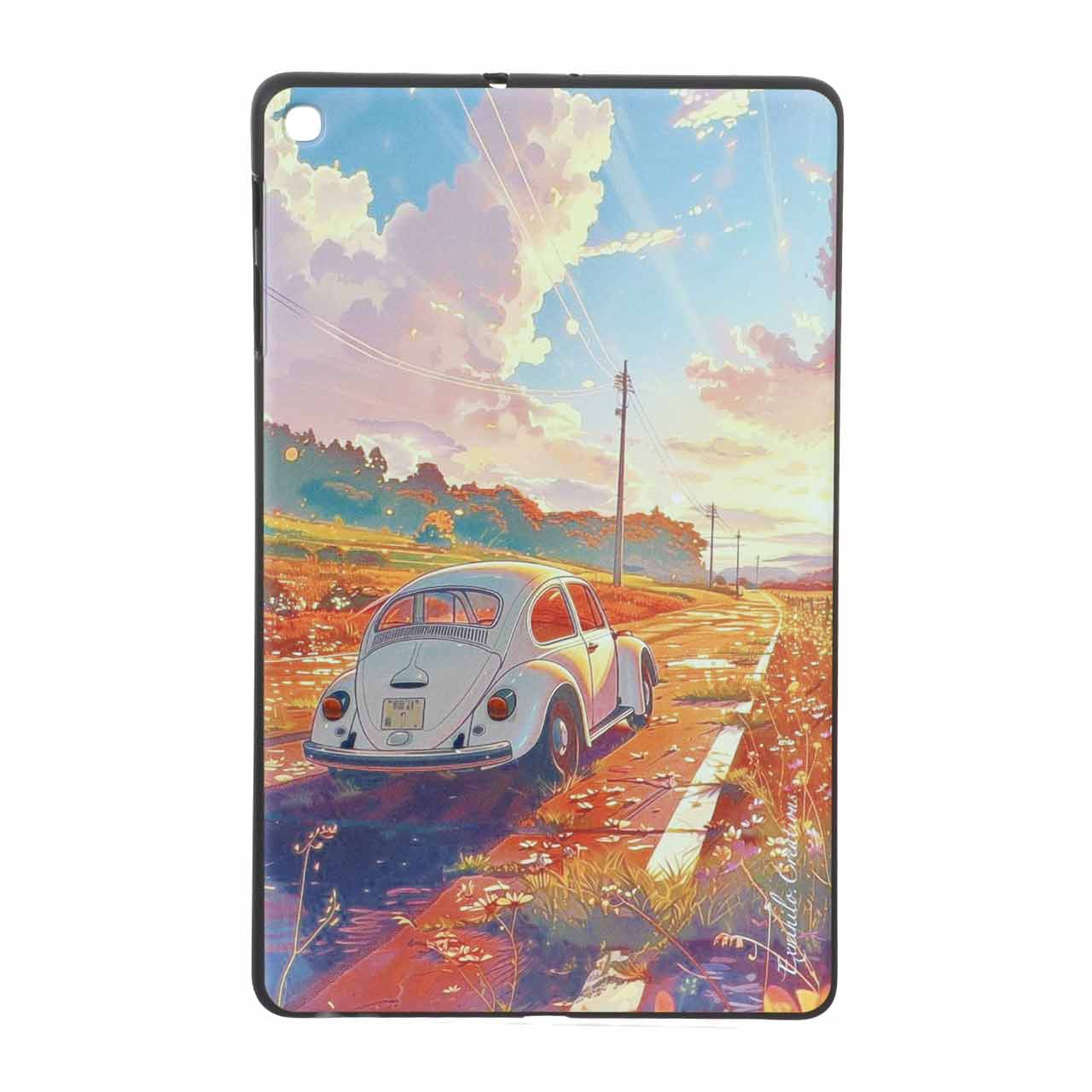 قاب ژله ای طرح فانتزی ماشین قدیمی مناسب برای تبلت سامسونگ گلکسی تب A10 2019 LTE