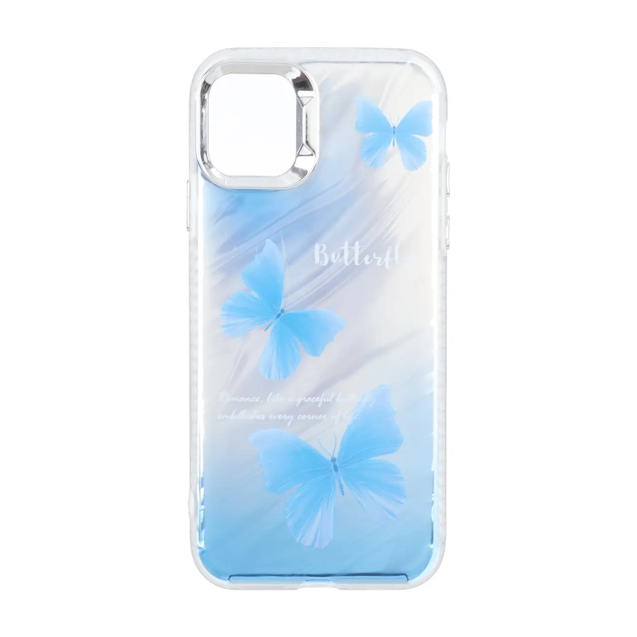 قاب Pucker هفت رنگ دور ژله ای مات لنز کروم Apple iPhone 11 - طرح 338