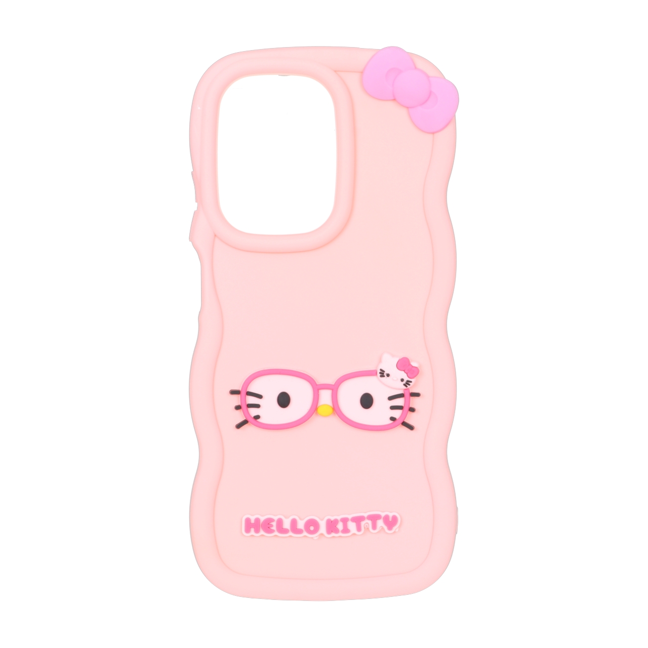 قاب سیلیکونی کنگره‌ای طرح Hello Kitty عینکی مناسب برای شیائومی ردمی A5 و پوکو C71