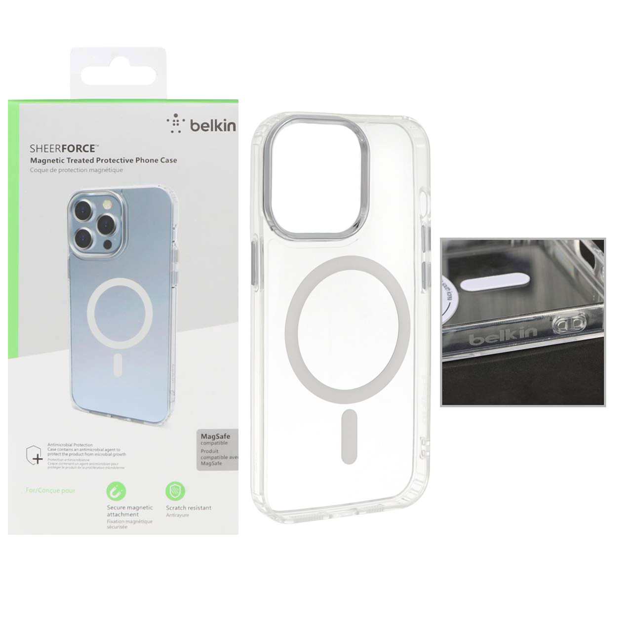 قاب Belkin شفاف Magsafe مناسب برای آیفون 13 پرو