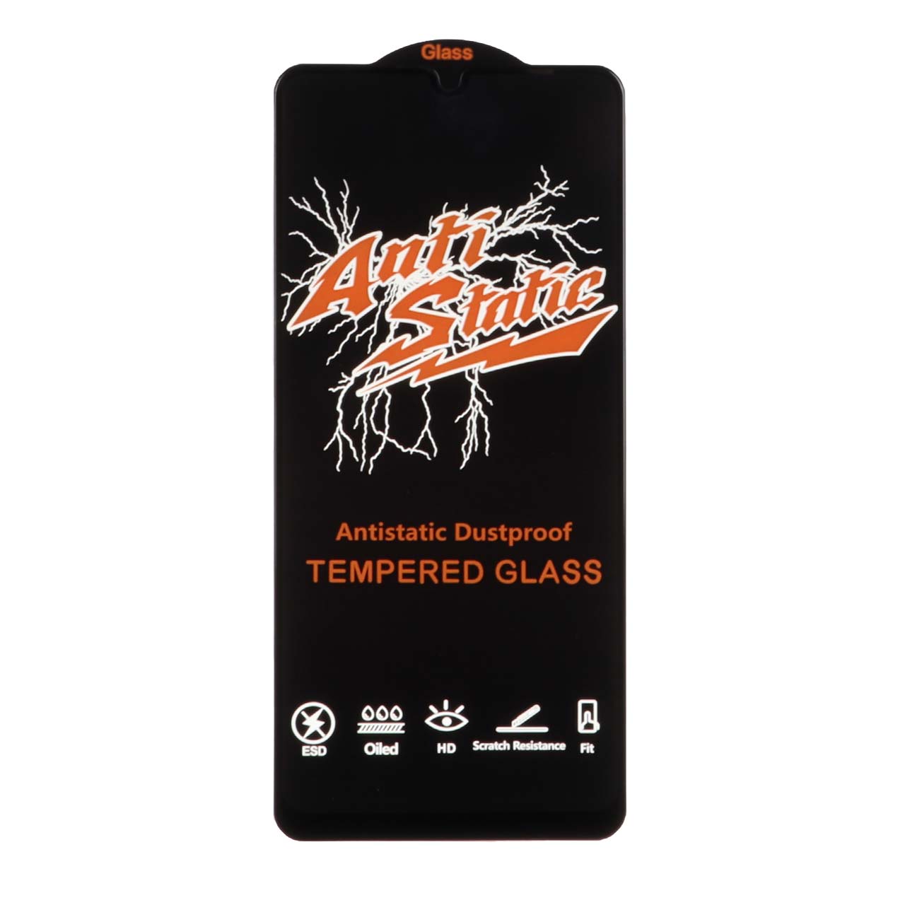 محافظ صفحه نمایش شیشه ای Samsung Galaxy A31 / A32 4G / A33 5G / A22 4G / F22 4G / M22 / M32 4G - Full Cover Anti Static Glass (بدون پک) - مشکی