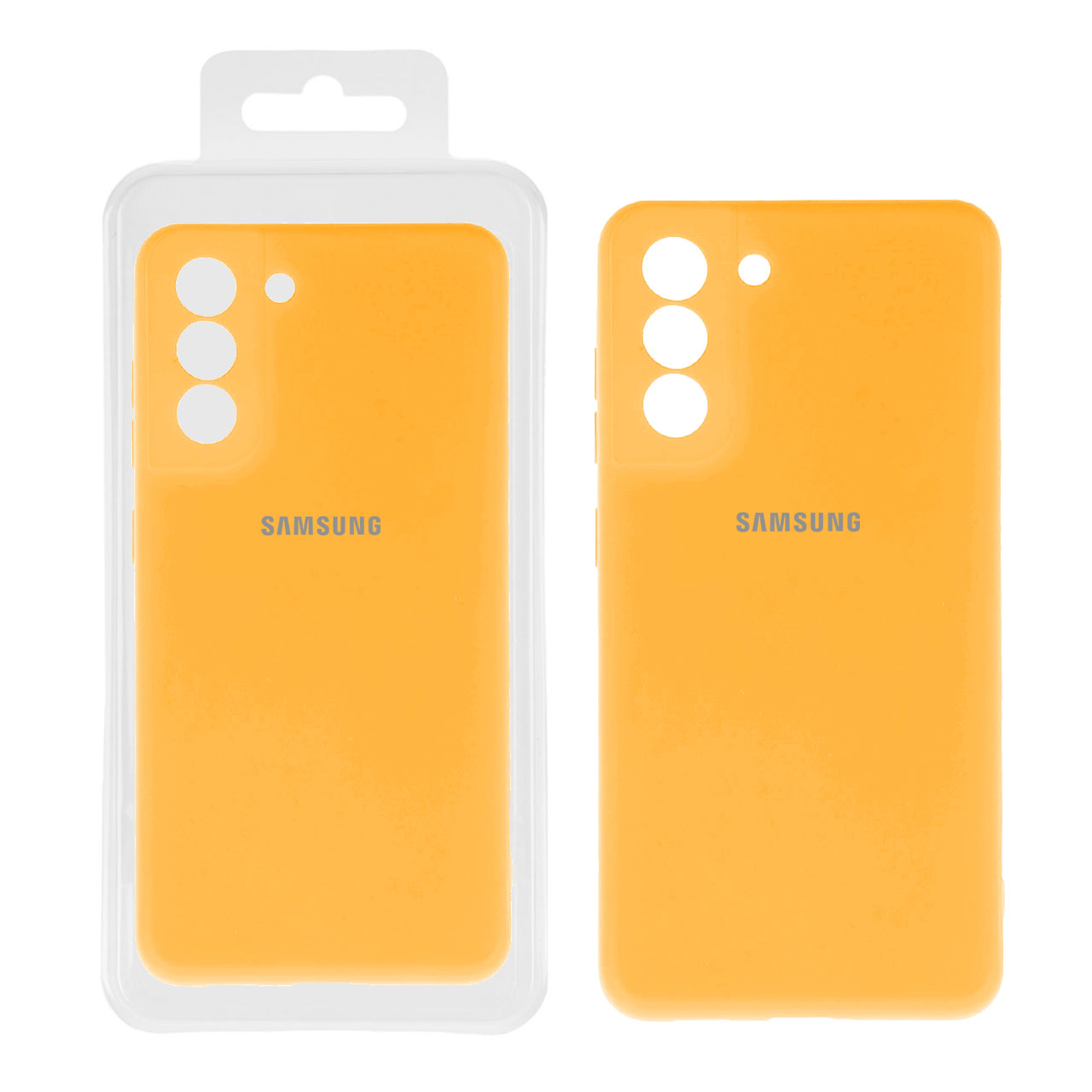 قاب نیو سیلیکون محافظ لنزدار RFF مدل Samsung S22 - زرد کد7 (پک دار)
