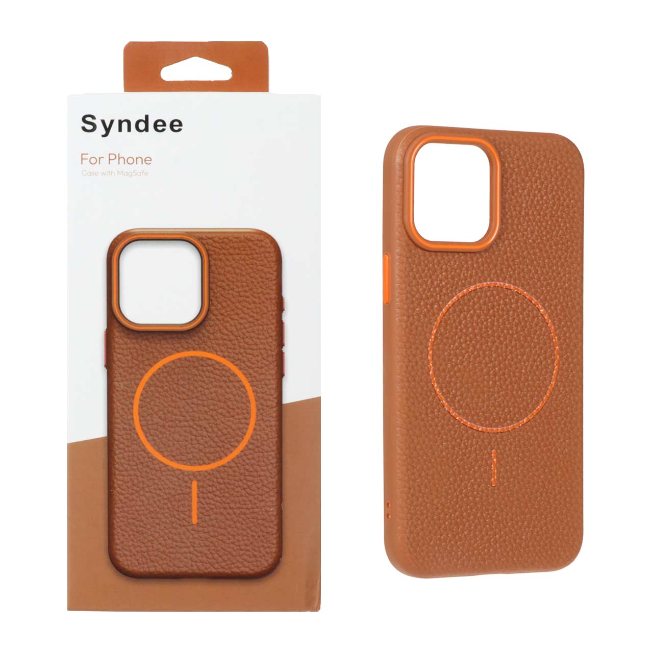 قاب Syndee طرح چرم MagSafe مدل Apple iPhone 12 Pro Max - صحرایی