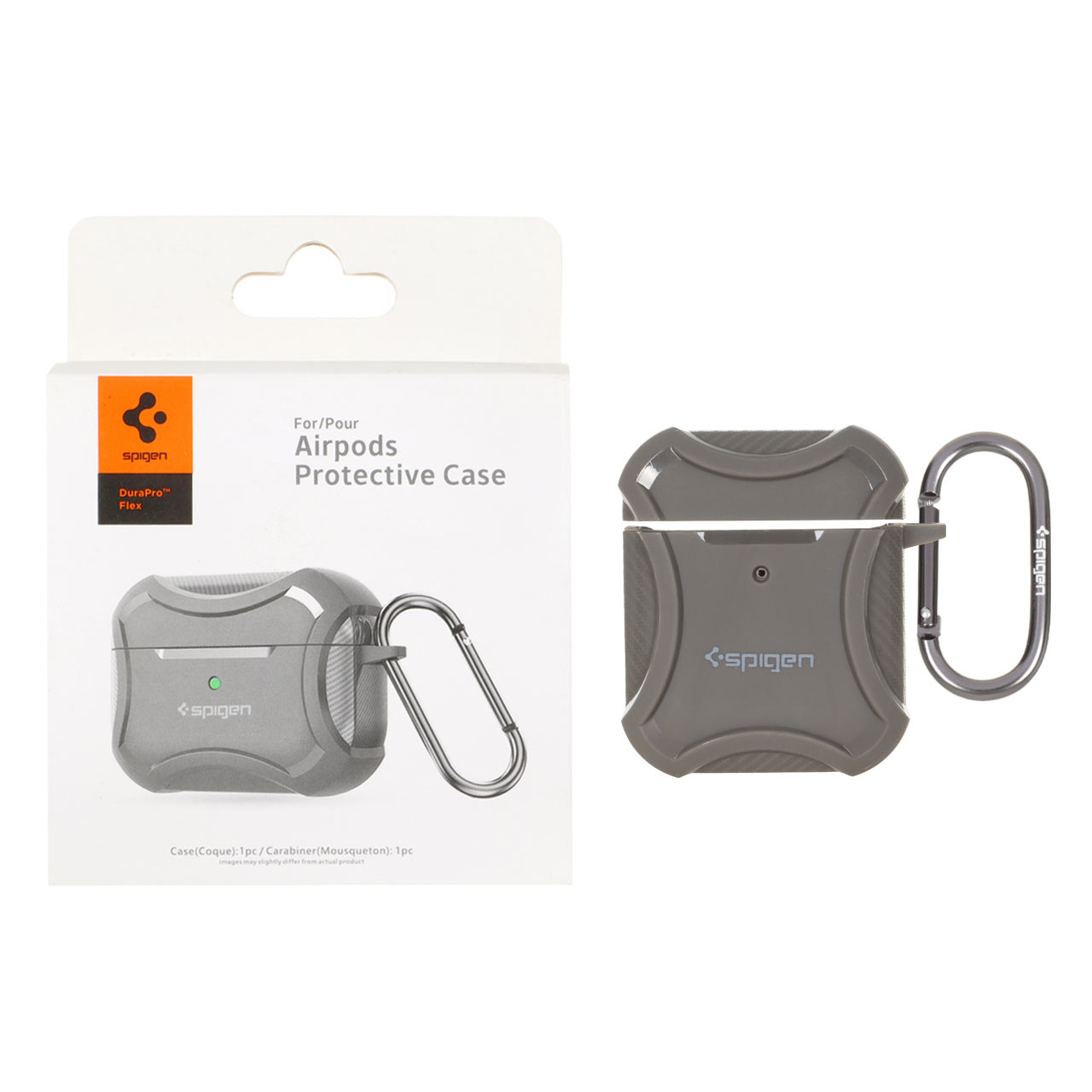 کیس محافظ Spigen Durapro Flex طرح کربن مناسب برای ایرپاد 1 و 2